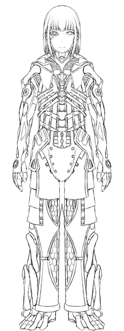まだラフですが、デザインはこんな感じで。
代理キャラというよりは性癖詰め込みキャラって感じですが。良いっしょ! 