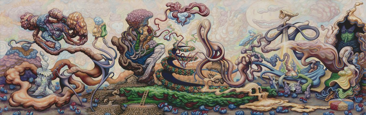 NathanSpoor's tweet photo. Though no one knows exactly why, the mystery of us continues.
•
Laws of Attraction
7.5 x 24 inches / acrylic on panel / 2016
#nathanspoor #suggestivism #mystery #life #acrylicpainter #painting #ContemporaryArt https://t.co/Or3DKzk9Ir