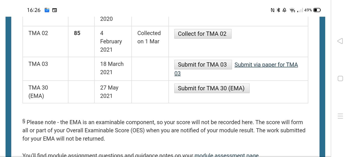RugbyCoachJP's tweet photo. Pleased with my result on my sports psychology TMA @OU_Sport onwards onto TMA03. https://t.co/ievHlv3hf2