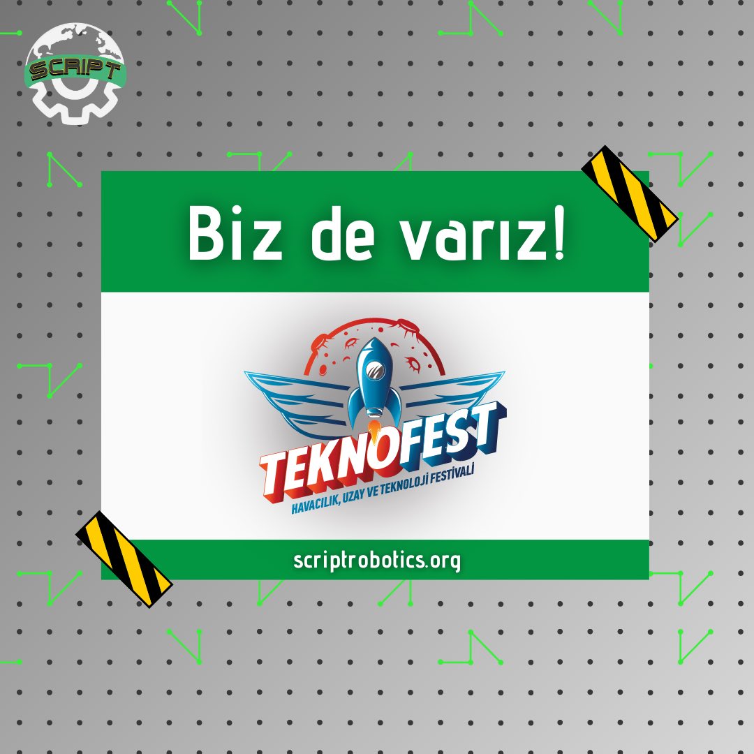 Script Robotics (@scriptrobotics) on Twitter photo Dördüncüsü düzenlenen <a href="/teknofest/">TEKNOFEST</a> yarışmasına “Sağlık ve Medikal Teknoloji” alanında katılıyoruz!
<a href="/VEXRobotics/">VEX Robotics</a> <a href="/EducatRobotics/">Educat Robotics #VEXRobotics</a> <a href="/EnverYucel/">EnverYucel</a> <a href="/nevzatkulaber/">Nevzat Kulaberoğlu</a> <a href="/nilcicek/">Nil Çiçek</a> <a href="/UgurOkullari/">Uğur Okulları</a> @Bakirkoy_Ugur #scriptrobotics #11881U #vexrobotics #technology #TEKNOFEST2021 Dördüncüsü düzenlenen <a href="/teknofest/">TEKNOFEST</a> yarışmasına “Sağlık ve Medikal Teknoloji” alanında katılıyoruz!
<a href="/VEXRobotics/">VEX Robotics</a> <a href="/EducatRobotics/">Educat Robotics #VEXRobotics</a> <a href="/EnverYucel/">EnverYucel</a> <a href="/nevzatkulaber/">Nevzat Kulaberoğlu</a> <a href="/nilcicek/">Nil Çiçek</a> <a href="/UgurOkullari/">Uğur Okulları</a> @Bakirkoy_Ugur #scriptrobotics #11881U #vexrobotics #technology #TEKNOFEST2021
