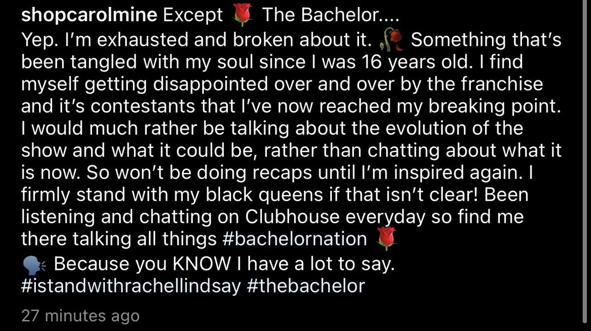ShopCarolmine's tweet photo. I have reached my breaking point! Find me on clubhouse 🗣 #istandwithrachel https://t.co/OmKD4bvTX7