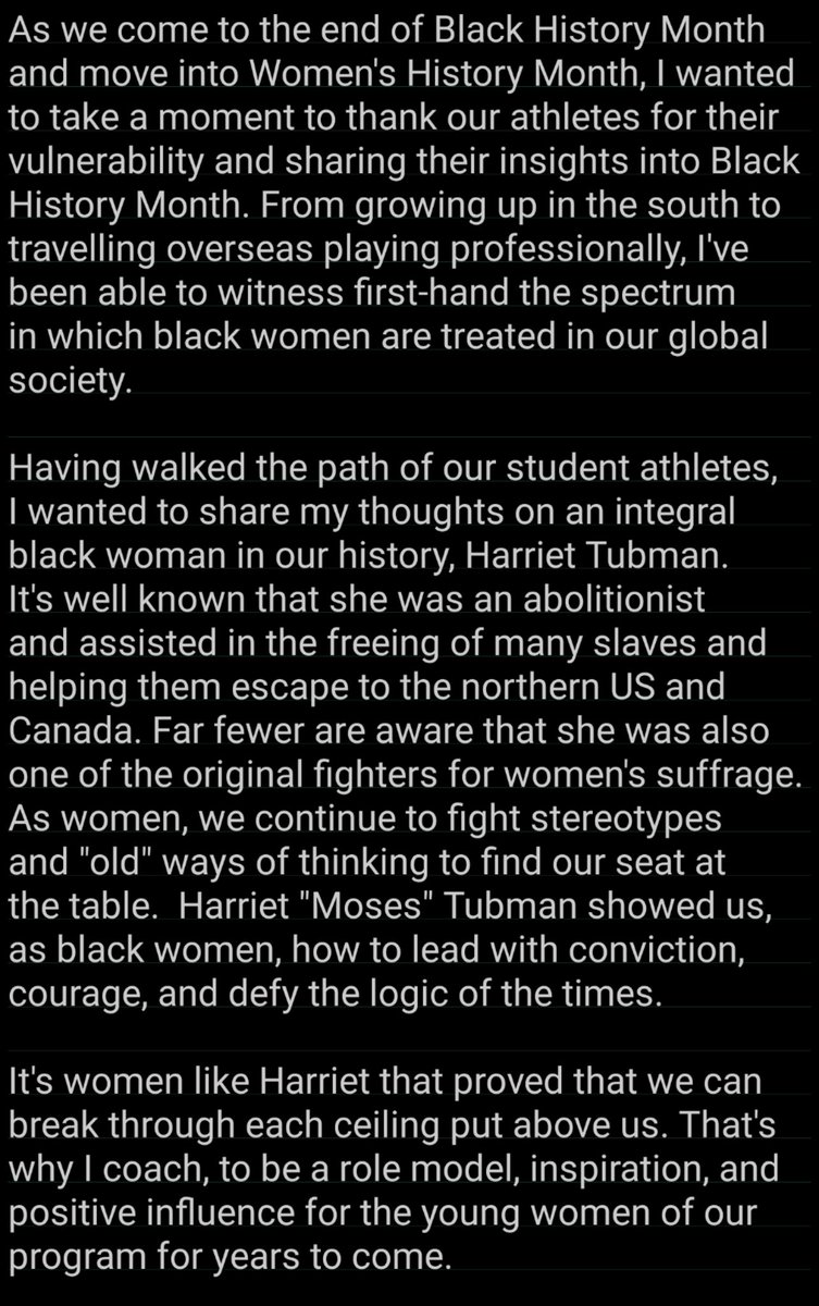 ArtichokesWBB's tweet photo. Moving from #BlackHistoryMonth to #WomensHistoryMonth we get an insight from our Head Coach @CoachTWash 

#glassceilingbreaker
#leader
#courage

It's more than a game @ScottsdaleCC 
@SCCArtichokes 

#GoChokes https://t.co/AUUJ2zlNCJ