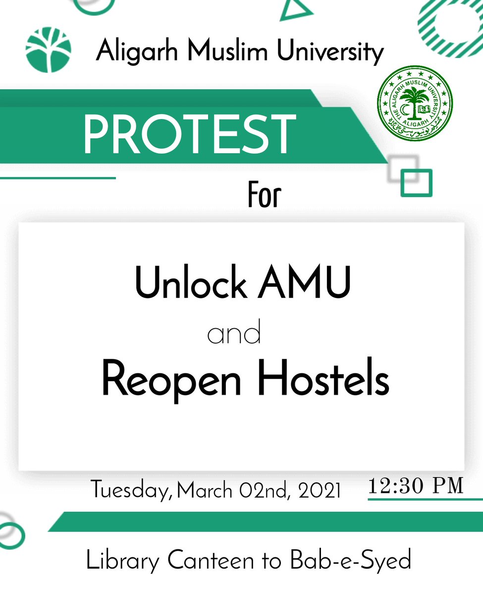 Adibaimam1's tweet photo. Let's make it happen!!!!
#UnlockAMU
#reopenhostel
#Reopencolleges https://t.co/jacIANEAv4