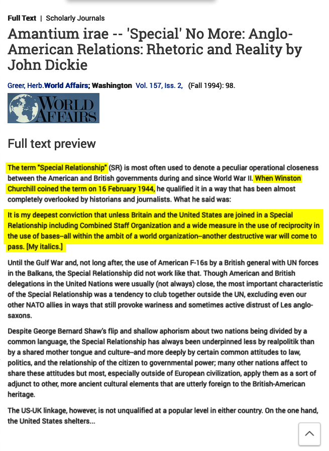 32 of 38On Feb. 16, 1944, Churchill warned that, "unless Britain and the United States are joined in a Special Relationship... within the ambit of a world organisation — another destructive war will come to pass."Accordingly, the UN was founded on October 24, 1945.