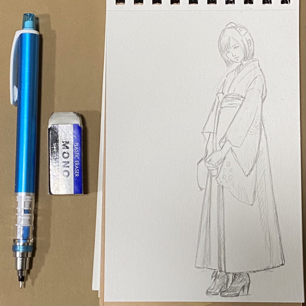 Dada R Inoue Pa Twitter 今年の卒業式はちゃんとできたのでしょうかね 今日は色付けまでの時間がなかったので クロッキー帳でなく無印のスケッチブックに描いたけれども明日続きをするかは未定 無印スケッチブック 一日一絵