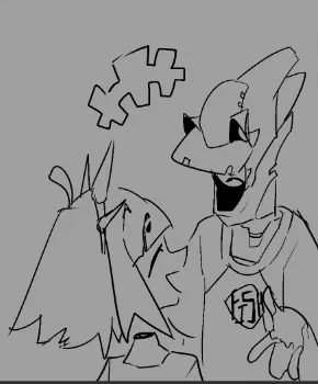 @SmoothSpookBlur His name is Dustin and they are basically siblings.
Dustin knows how to cook but he can't eat so he makes stuff for Sutta 
