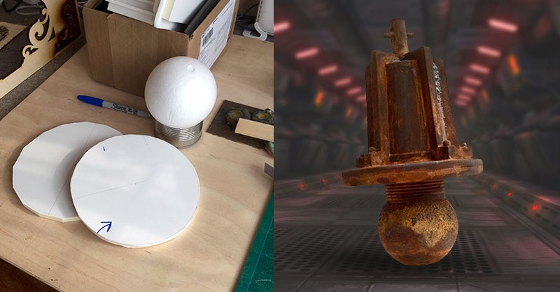 4Dmodelshop's tweet photo. See how Graeme Webb from #Arcimboldistudios turned a soup can, a yoghurt pot &amp; a few 4D materials into a rusty 'Alien Artifact' https://t.co/cUYDKU8dYf #propmaking #rust #rusteffect #KAPA https://t.co/uPZPYXa5yw