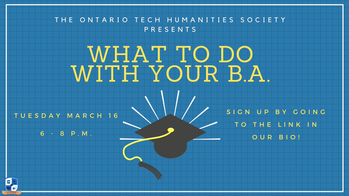 The OTHS will be hosting it's 10th annual What To Do With Your BA event! We're bringing together social science professionals with backgrounds in law, criminology, forensic psychology and more to discuss how they navigated their post-graduation options &amp; careers. Link in bio!