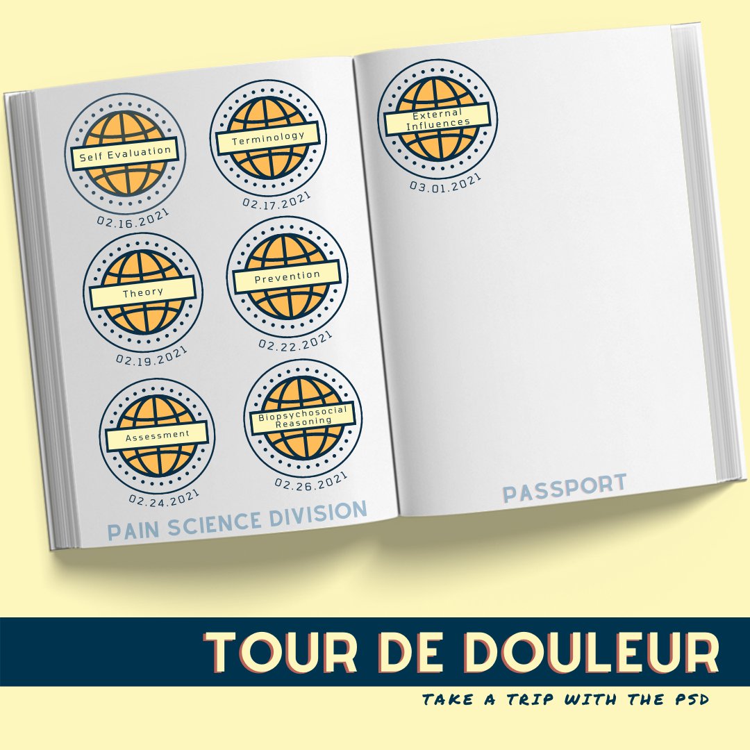 PainPhysiosCan's tweet photo. Can you identify and describe how cultural, institutional, societal, system, provider, familial, and patient factors can influence pain assessment and management?
Check out our next stop on the #TourDeDouleur π https://t.co/fjcZNBfruf
#PSDPainTools https://t.co/qWBpy0Fvhf