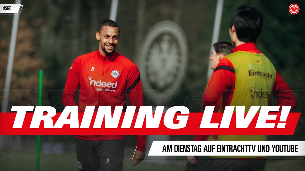 Eintracht's tweet image. 🎥🚨
Wer braucht Ablenkungen im Home Office? 😉 Morgen könnt ihr wieder das Treiben auf dem Trainingsplatz live verfolgen. Ab ca. 11 Uhr bei EintrachtTV und YouTube 🤙
#SGE