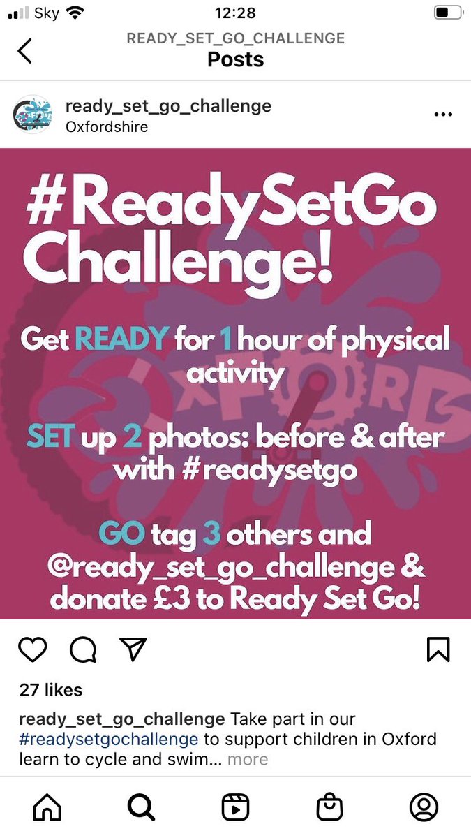 Radley_Football's tweet photo. Challenge of the week is a charity challenge for @OxfordHub. Complete 1 hour of any exercise, donate £3 and nominate 3 friends to raise awareness in our local area to enable all kids full access to 🏊♀️ and 🚴♂️ facilities. #readysetgochallenge https://t.co/rkskqHm19U