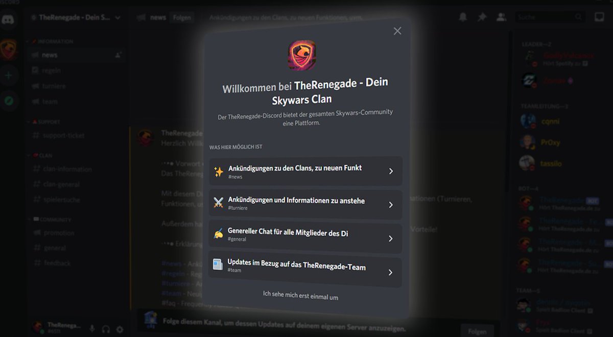 Wir haben nun einen offiziellen Discord!
👉 discord.therenegade.de 👈

Joine noch heute um eine 25€ PSC gewinnen zu können!

Bedingungen:
❤️Tweet Liken
🔁Tweet Retweeten
🙋‍♂️Auf unseren Discord joinen und deinen Discord-Tag in die Kommentare schreiben

Auflösung: 07.03. ~20 Uhr