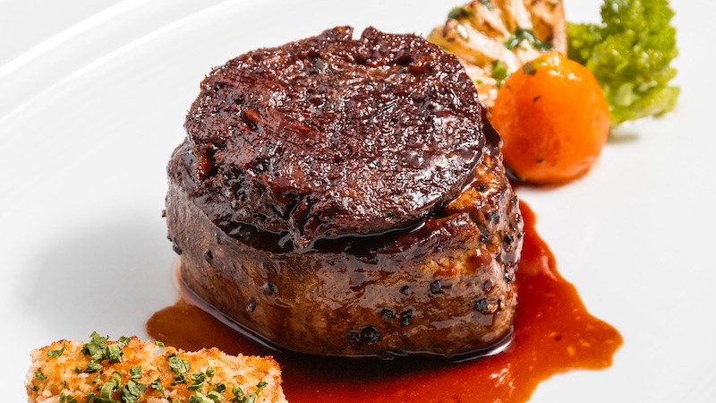 When only the best will do for dinner - Rossini Style Filet Mignon, Foie Gras, Truffle Sauce.