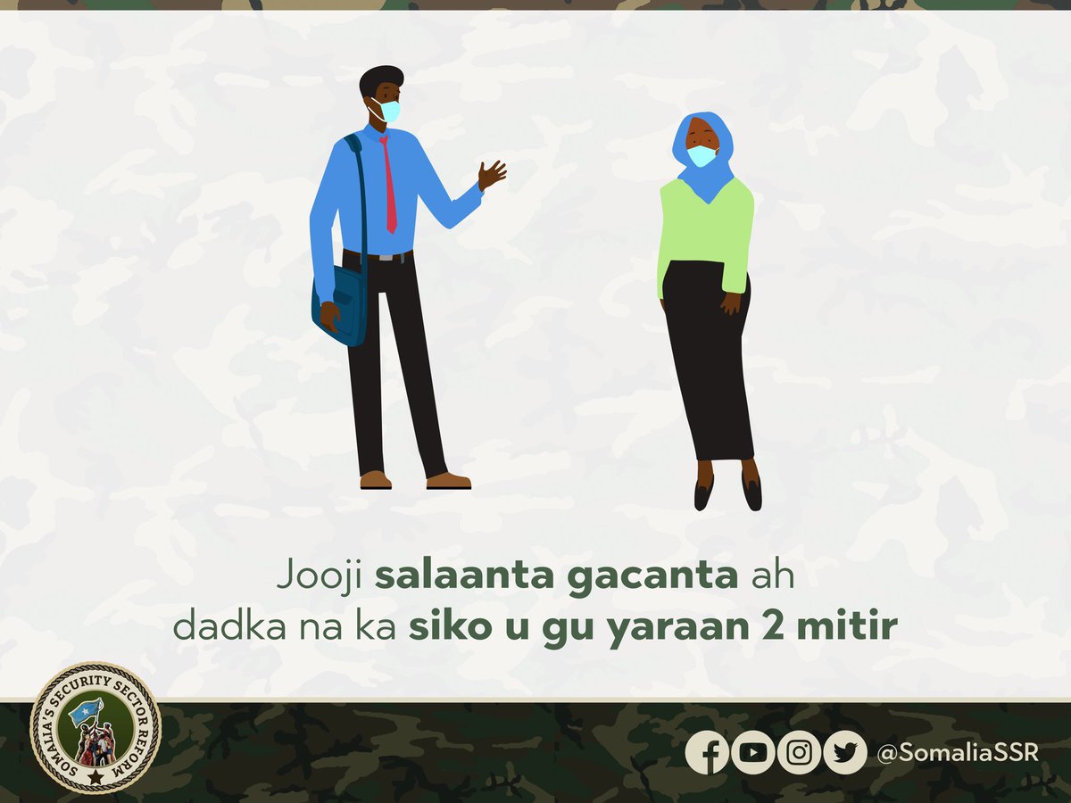 Hababka aad ku yareyn kartid faafitaanka #COVID19

Ways you can reduce the spread of #COVID19