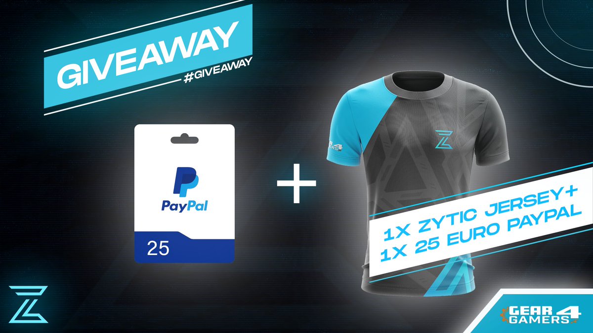 ZyticEsports's tweet photo. Zytic eSports 25€ PayPal + Jersey Giveaway!

This is how you can participate:

- follow @ZyticEsports 
- like and retweet this tweet
- tag three friends in the comments

Good luck to everyone!

#Giveaway #Zyticontop https://t.co/VEf5r3VT83