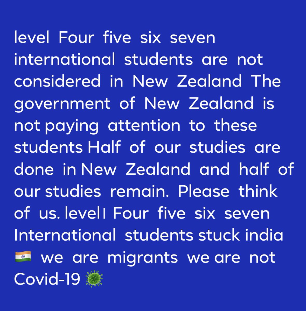 Davinde86529246's tweet photo. @EducationGovtNZ @DrRPNishank @jacindaardern @PrimeJacinda @KrisinMana @DrSJaishankar @LetusbacktoNZ @NZNationalParty @NZParliament @study12346 New Zealand and why the Immigration Minister is not responding to any of our tweets and emails. We do thousands of tweets every day https://t.co/RcpM3gOXwU