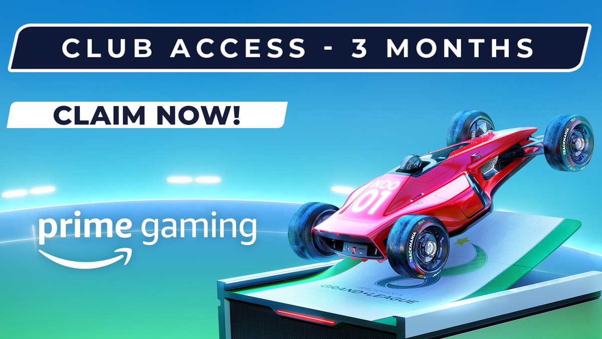 Trackmania: Prime Gaming grants free 3-month Club Access!