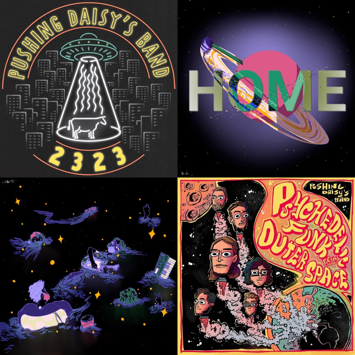 P_Daisys's tweet photo. We've been thrilled to share these 3 new singles with you over the last few months 🙏 And we CAN'T WAIT to give you the full album. For now, check out Personal Space, Home, and 2323, on all streaming services and feel free to add them to a playlist! 👽🛸👽

See you soon ✌️ https://t.co/B0oreeK4cg