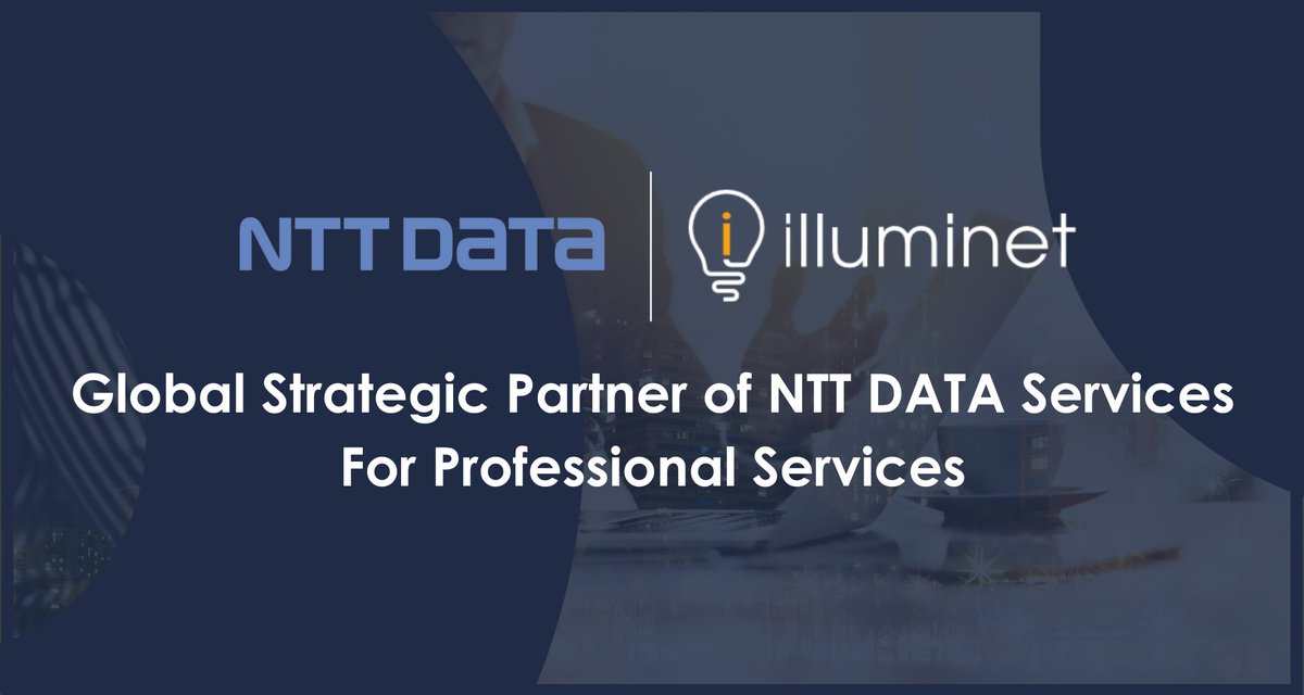Illuminet_Sol's tweet photo. "After 5 years of Illuminet supporting @NTTDATAServices  across multiple key client accounts globally", "Illuminet is delighted to announce that it is now a Global Strategic Partner of NTT DATA Services, for Managed Professional Services"! 🎉

👇 Full article below! 👇

#partner https://t.co/gqkCiLO2Kl