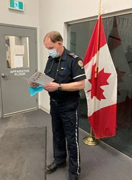 EHS_Alberta's tweet photo. Could you imagine working 36+ years at YOUR job? #YEG’s Kelly McLaughlin has been a dedicated #YourEMS paramedic for over 3 decades! Today we bid him a happy retirement and say thank you for decades of service to #Alberta patients https://t.co/SxcnH3KFRQ