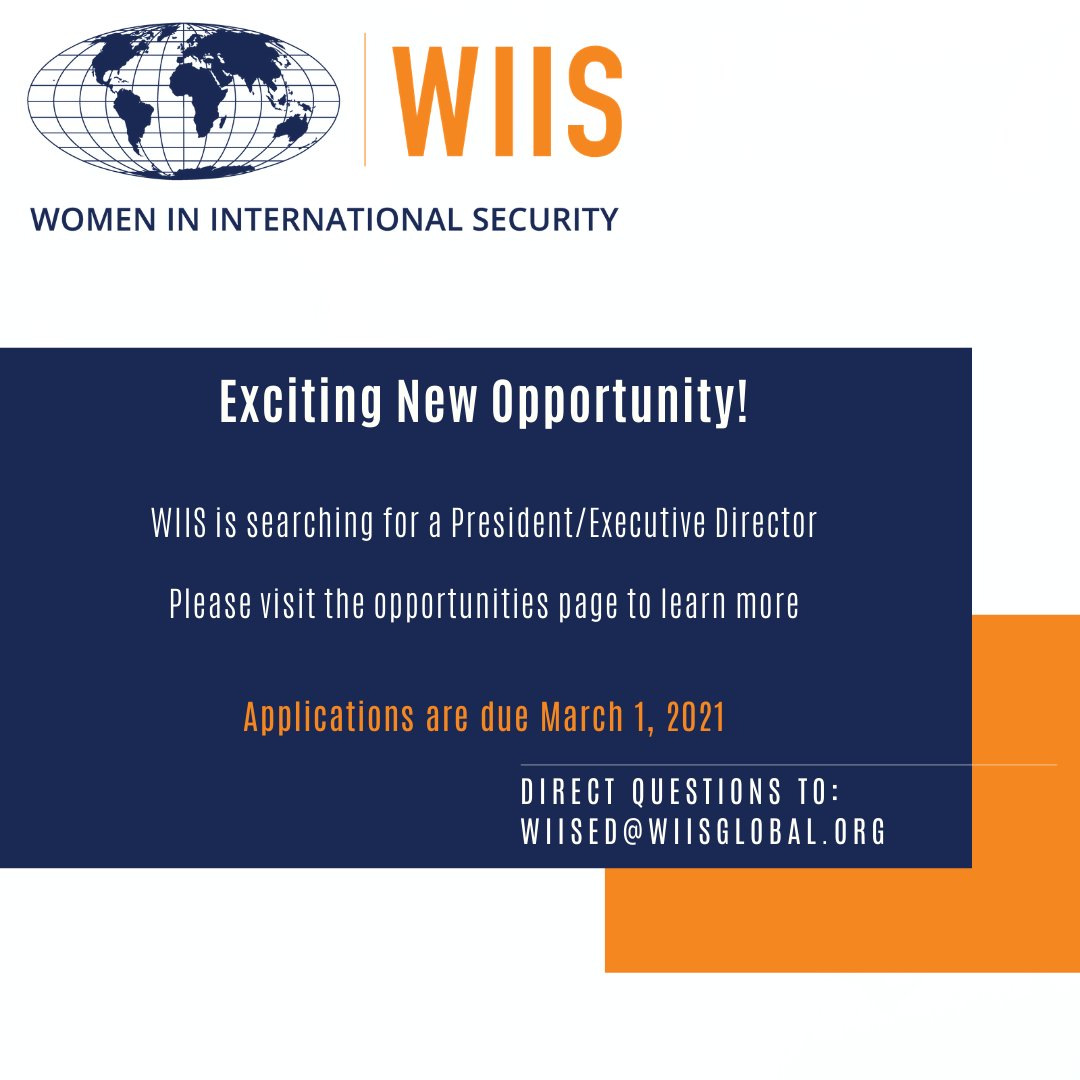 WIIS Global is hiring! We're seeking an entrepreneurial individual who has the vision to promote our mission effectively and develop new programs to consolidate and grow the position of WIIS. Learn more about this exciting opportunity here: ow.ly/uwFH50DMNGL