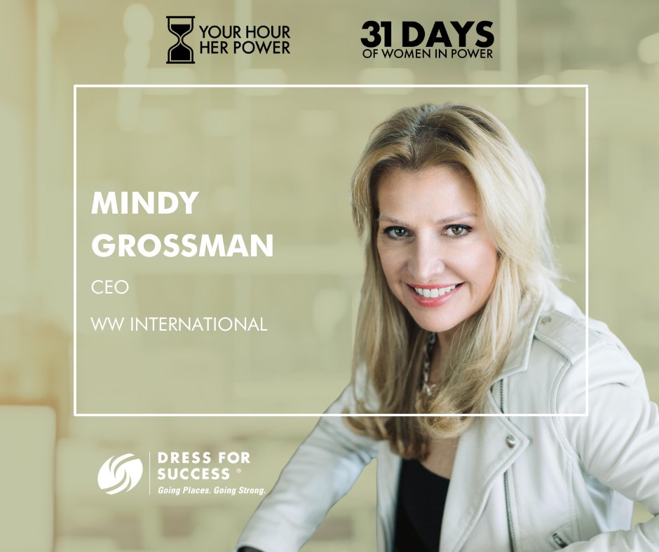 ww_us's tweet photo. Join our CEO @mindygrossman & @dressforsuccess by participating in the #YourHourHerPower campaign because when a woman has access to opportunities that can change her life for the better, she becomes powerful beyond measure. #PledgetoGive to help support: https://t.co/JU3TQW8ScB https://t.co/Q3gGzRgF1D