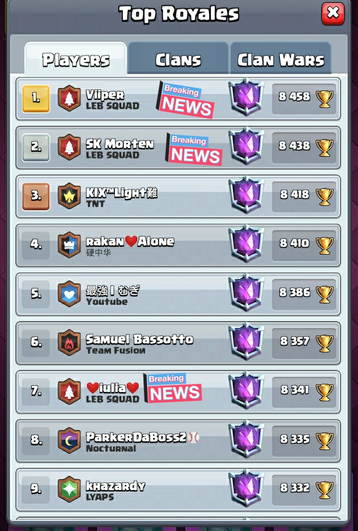 LebanonSquad's tweet photo. It's not about quantity, it's about quality 😉😉 @Viiper__1 @mortenroyale @Anaban_Cr @Niklas_cr @lavaminermarc @sfix_cr @xAleeCR @MrFran_CR @framsito @lucasxgamercr_ @Thaddeus_CR1 @bobtherockcr @SebastianNJ_ @ReichertCR @ItzOsamaCR https://t.co/NTko6GrKyT