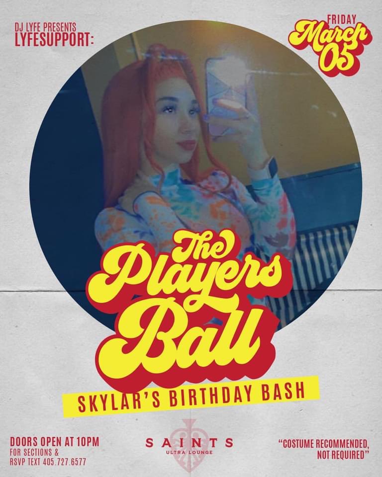 moneybagkz1's tweet photo. 4 days until #LyfeSupport The Players Ball at @SaintsLoungeokc @IamDjLyfe @DJKEILO @lyfesupport_ https://t.co/SXYa2agcY3