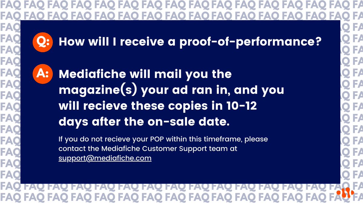 This week's #FicheFAQ informs you when and how you can expect to receive a copy of your ad(s): 👇