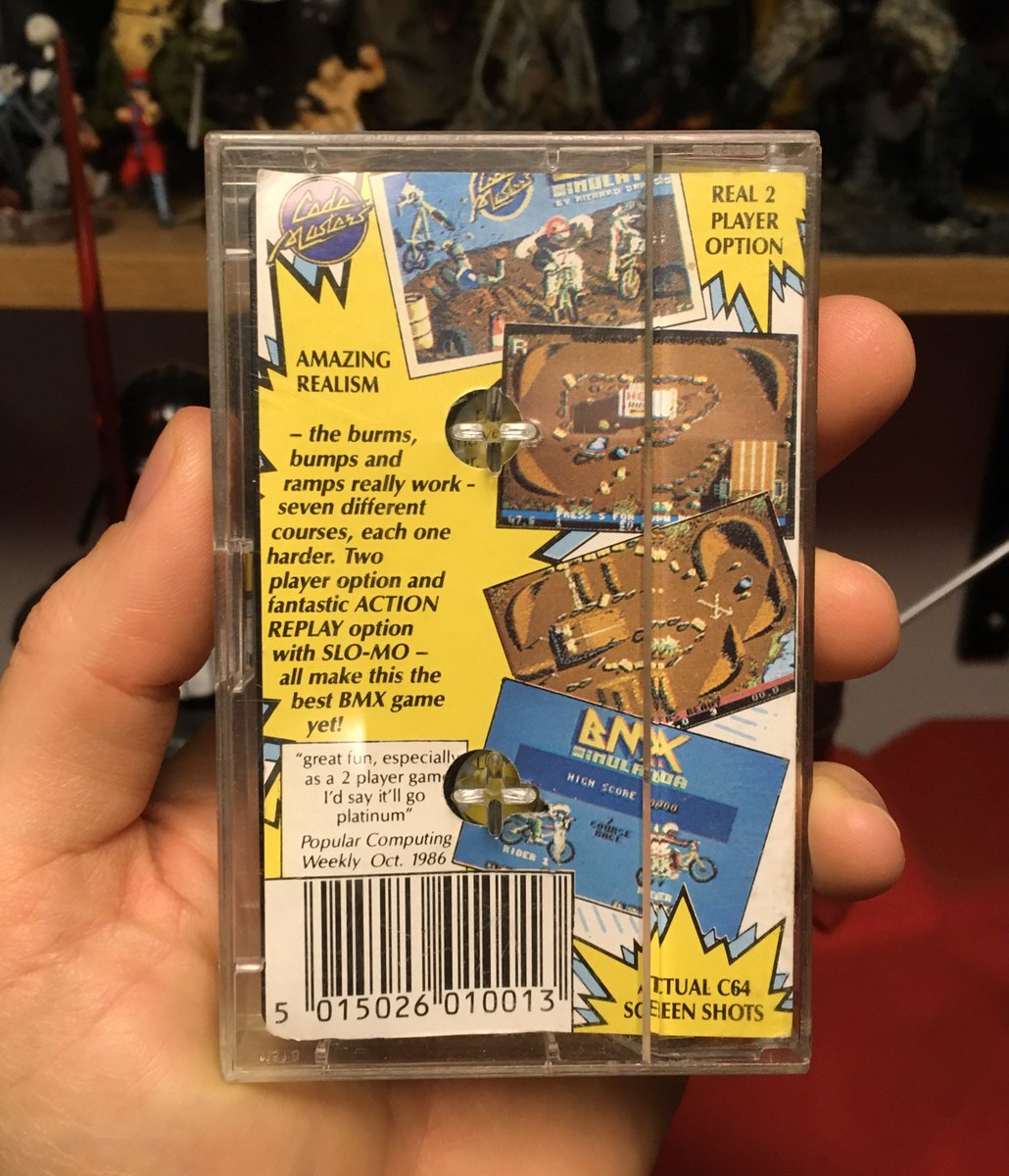 UnboxingHands's tweet photo. BMX Simulator is a racing video game released by Codemasters in 1986 for the Commodore 64 and ported to other home computers. https://t.co/L9SOhMIeo4
#bmx #bmxsimulator #retrogaming #c64 #popculture https://t.co/DDyXNG9vdW