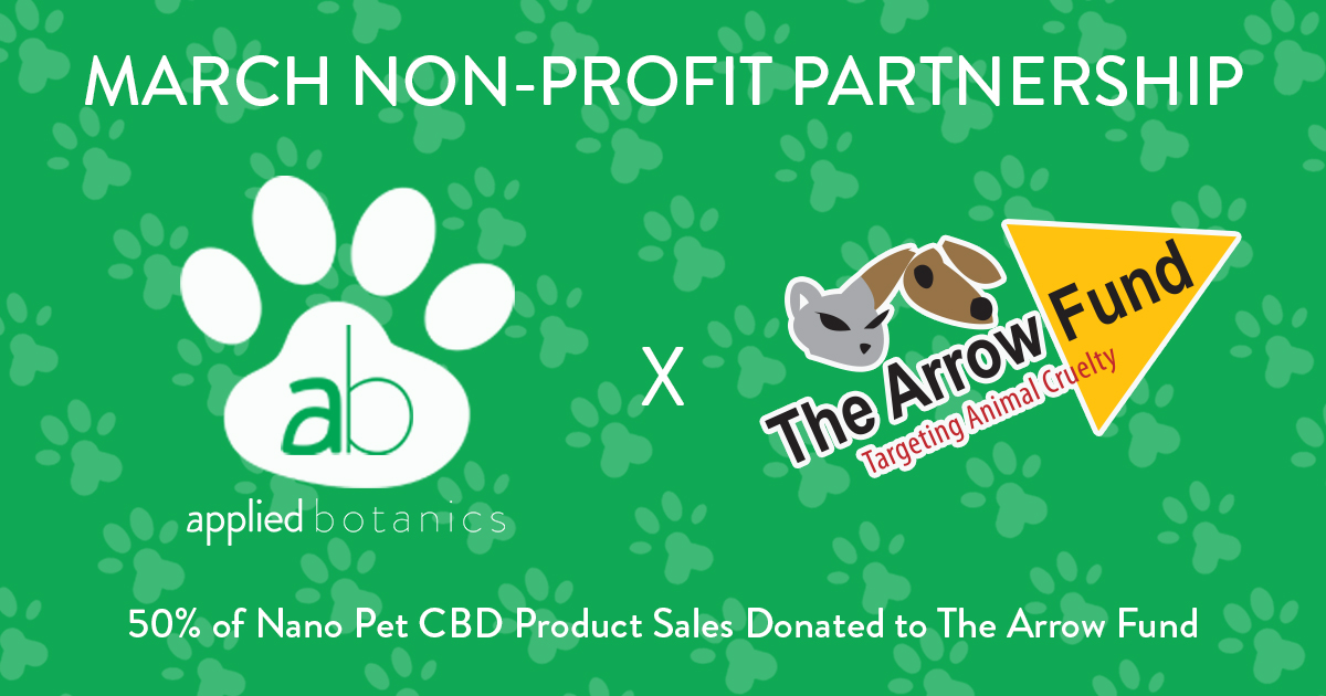 AppliedBotanics's tweet image. In March, we’re partnering with @TheArrowFund to raise money to help end animal cruelty.  All month long, we’ll donate 50% of the sales from our Nano Pet CBD products directly to The Arrow Fund! #PetsHelpingPets

Learn more:
hubs.la/H0HprtN0