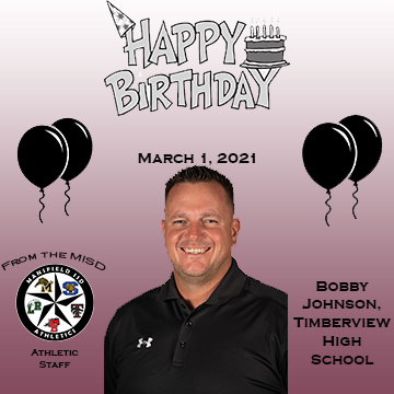 Happy Birthday to Head Coach, Bobby Johnson!  We hope you have an amazing day!!! 