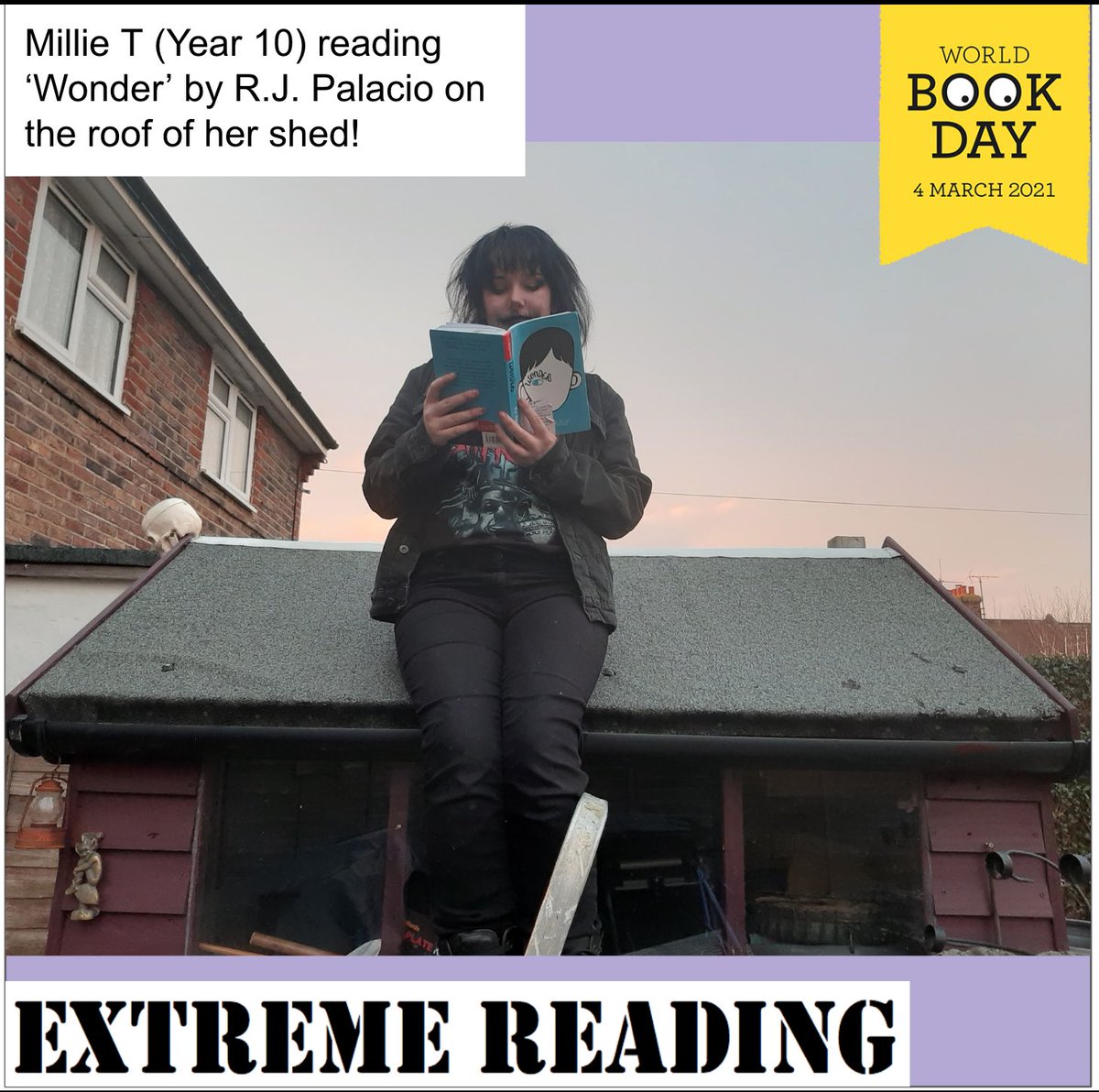 UckfieldCollege's tweet photo. Here are some of our student entries to the Extreme Reading Competition. Some really creative and unique entries. Well done to all those who entered! We will share some more soon.
Winners will be announced on Thursday (World Book Day).
#extremereading #studentsreading https://t.co/J027BMFxfh