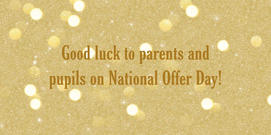 mrs_tutor's tweet image. What are you most looking forward to about secondary school?
#nationalofferday