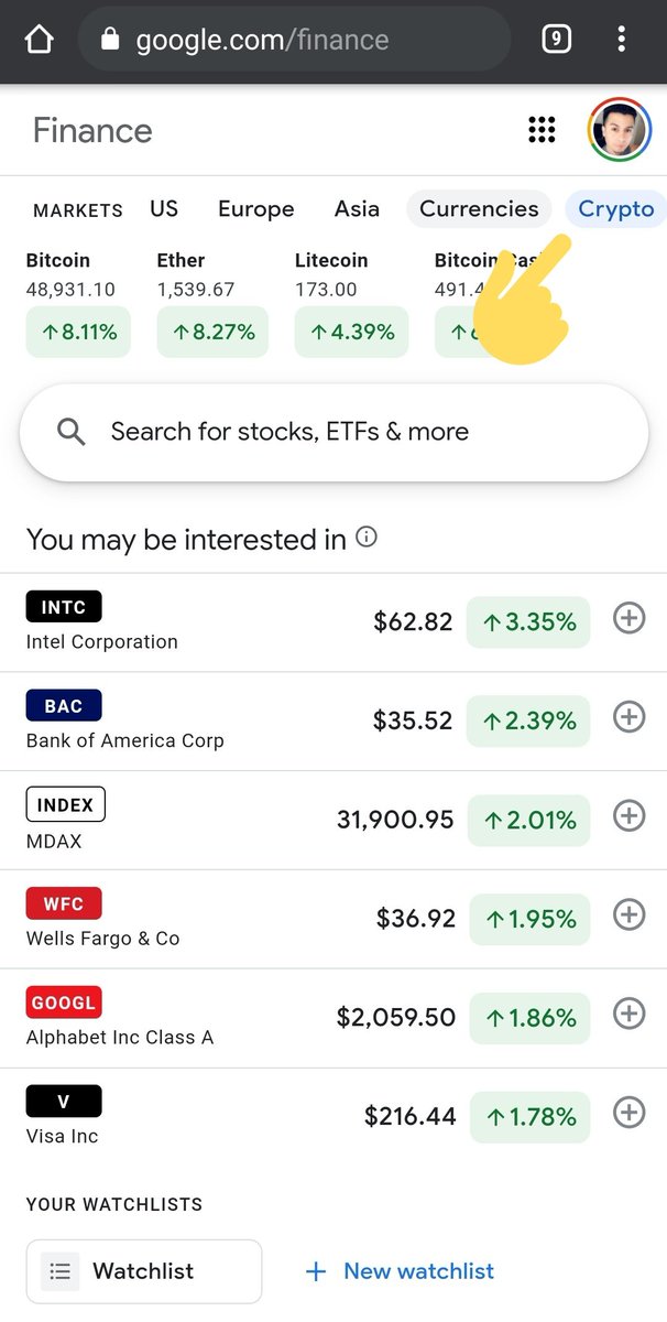 1CrypticPoet's tweet photo. 🔥 Remember when Google mocked crypto in a Pixel commercial in 2018?

Well, Google just added a crypto tab in their 'Google Finance' section. 😅

Note: I tried to look for the commercial video on YouTube &amp; it looks like it's been taken down

More will join us - it's inevitable 📈 https://t.co/DuvKUvGZUT