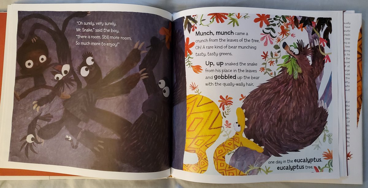 KidsBooksJunkie's tweet photo. This book by @danielbernstrom &amp; @BRENDAN_WENZEL is a favorite! It rhymes, has a chorus and features a funny story! I have taken inspiration from its use of unconventional spreads, allowing for many action "shots" and lots of words (like my book). #authorschronicles #artdirection https://t.co/mAHO5g45dN