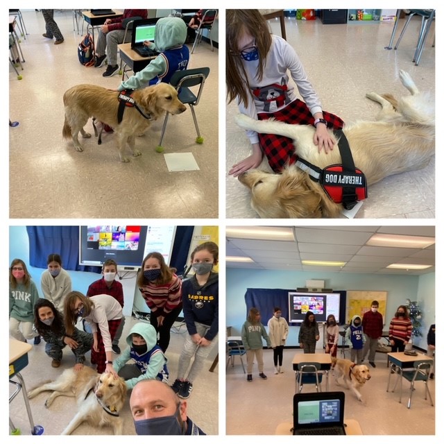 we_are_maple's tweet image. Teddy made the rounds during pajama day last week! #Maplestrong