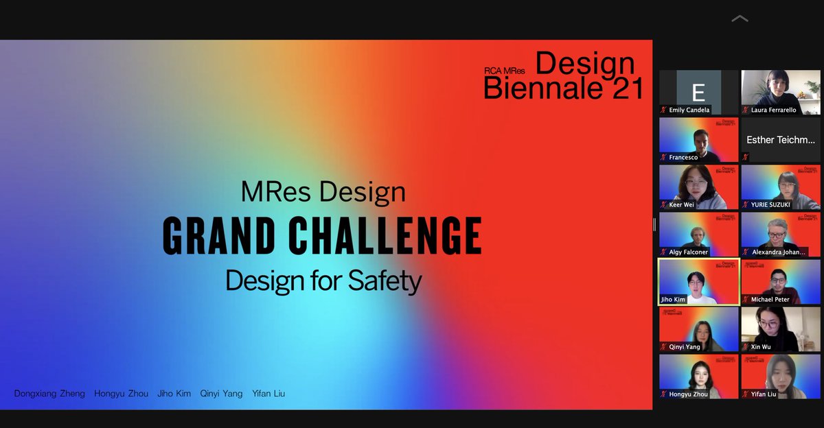 It was great today to close the first <a href="/RCA/">Royal College of Art</a> #ResearchBiennale with the work of the #MResDesign on the 2020 Grand Challenge. Very inspiring talk on constructing #responsive #learning through remote #teaching #knowledge #exchange #resilience