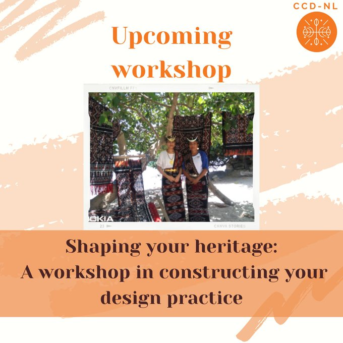 europawire's tweet photo. CCD-NL Announces: “Shaping your heritage: constructing your design practice” workshop with local Indonesian artisans and Dutch designers https://t.co/Qs7kQu61IX #ccdnl #ccdnlplatform #webinar #geefcampaign #Ikat #culturalheritage #cypherloom #gyanniantonya @CCDNLORG https://t.co/GKpKSG9qza