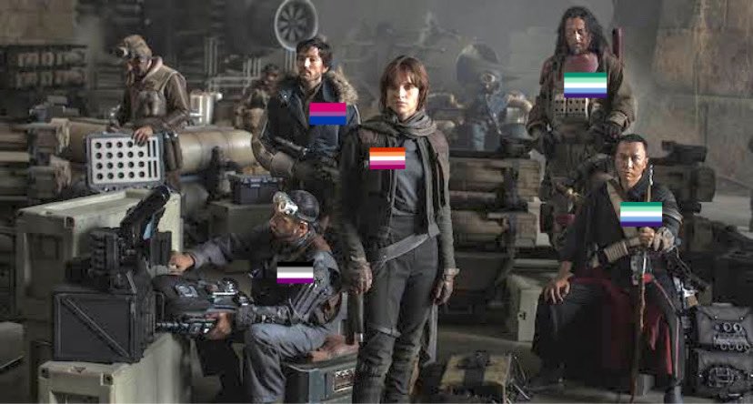 "It’s unrealistic for a whole friend group to be lgbtq+” how do you explain star wars then