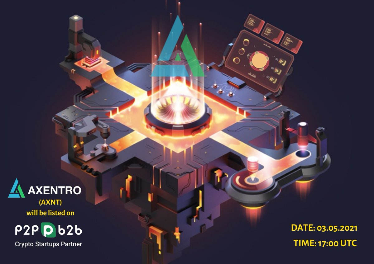 axentrohq's tweet photo. Long wait is finally over!😍

Mark your calendar, as Axentro (AXNT) will be officially listed on P2PB2B exchange!🔥
By March 05,2021 (17:00 UTC) AXNT can be trade in three trading pairs!✔️ 

Are you ready to trade?

https://t.co/qyWNZq1Vnj https://t.co/6eqgSNM0Wk