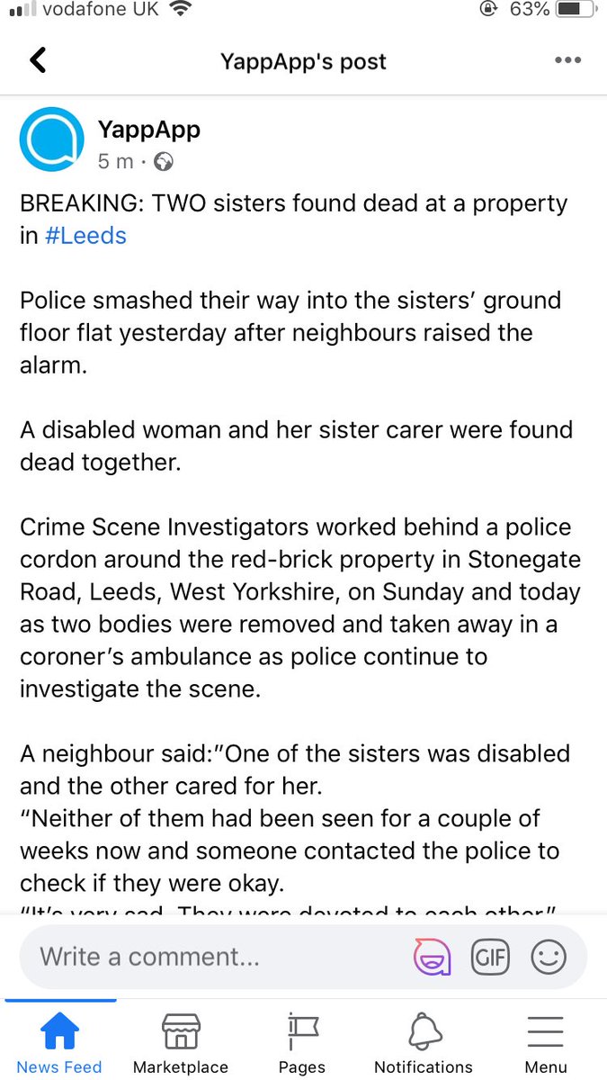 This article is not only heartbreaking but is disgusting how they have attached a video of the two bodies being carried out of the property. The family do not need this sharing all over social media. Might jut be my own opinion but it is wrong
