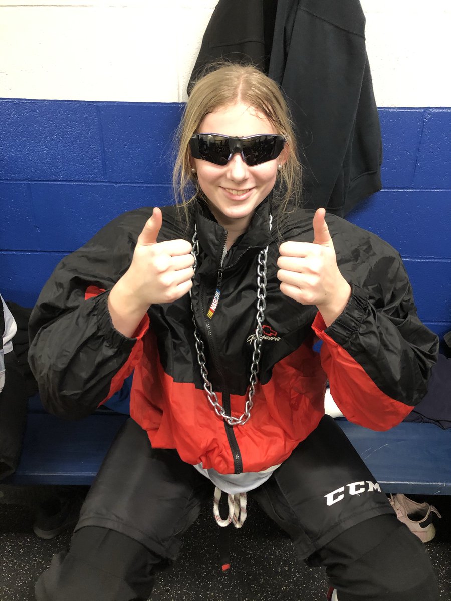 FHBTSelects's tweet photo. 1-1 tie with Valley today in Windsor. Chloe scored the lone goal and Namara was our player of the game. #theJJ #femalehockey #niceshades #twothumbs https://t.co/n75pte7Gkp