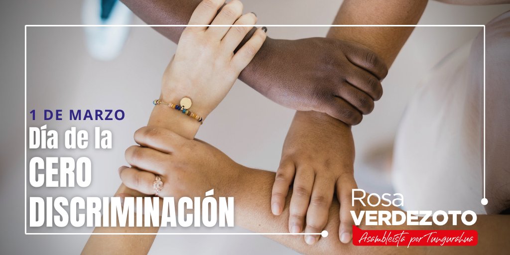 Hoy celebramos El Día de la #CeroDiscriminación y es una gran oportunidad para combatir cualquier tipo de discriminación con el fin de que todas las personas tengan la posibilidad de vivir una vida plena, productiva, y con dignidad.