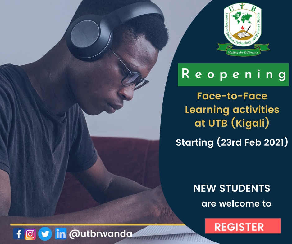 UTBrwanda's tweet image. New Students  Registration is OPEN
#BeTheChangeYouWant #MakeYourDreamComeTrue by #MakingTheDifference