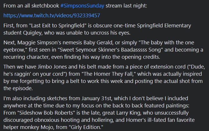 EpicBenjaminJ's tweet photo. #SimpsonsSunday

https://t.co/chzSzbVG35

#Twitch #Simpsons #simpsonscharacters #spiderpig #simpsonsreferences #simpsonsfan #simpsonsfanart #TwitchArtist #livestreaming #liveart #contentcreator #creativecommunity #twitchstreamer 
@Twitch @Streamlabs https://t.co/YpYFwZoqho