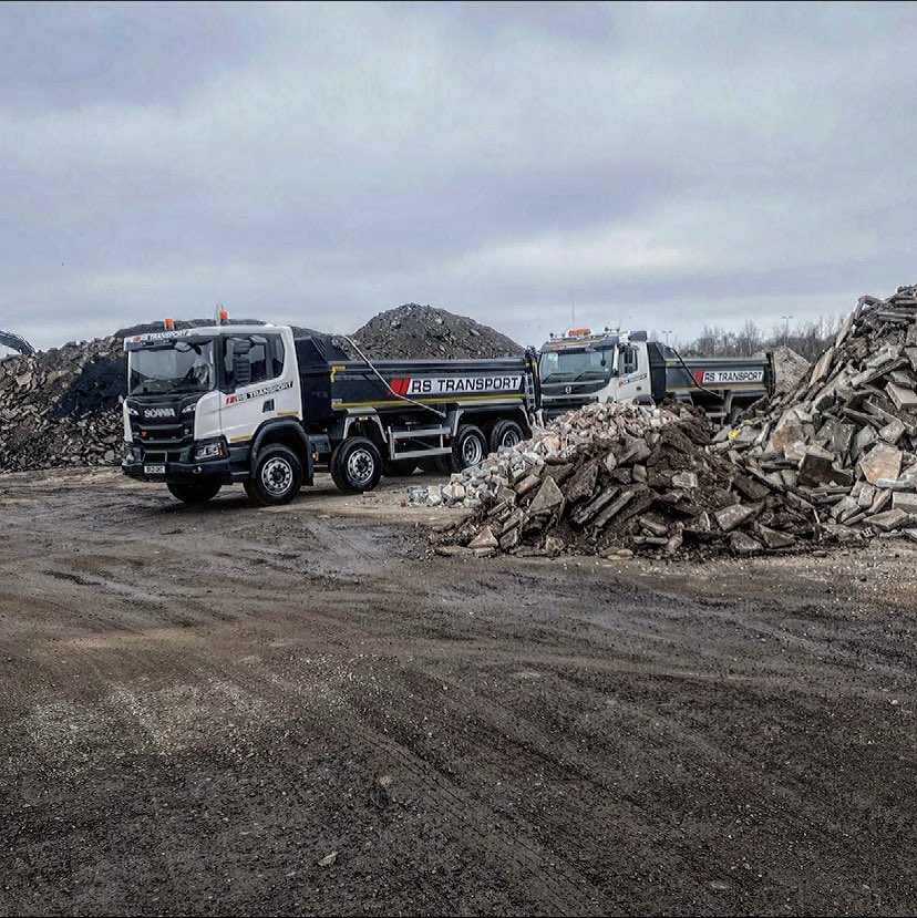 Our first truck, paired with our newest truck. You love to see it😜

#scania #volvo #tippers #construction #muckaway #recycling #midlands #aggregates #earthmoving #HS2 #birmingham #fleet #xt #FMX #hardcore #tipping #excavation #highways #wastemanagment