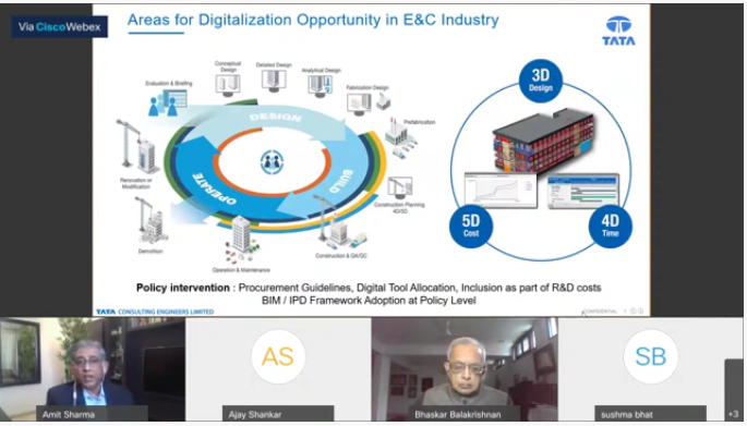 TCEConnect's tweet photo. Missed watching the Lecture on #Digitalisations in #Engineering & #Construction organised by the #Science, #Technology and #Innovation Policy (#STIP) in association with #TERI. Click https://t.co/RcvX0GbMhB to hear Mr. Amit Sharma, MD, #TataConsultingEngineers (#TCE). https://t.co/mepUIi4HAD