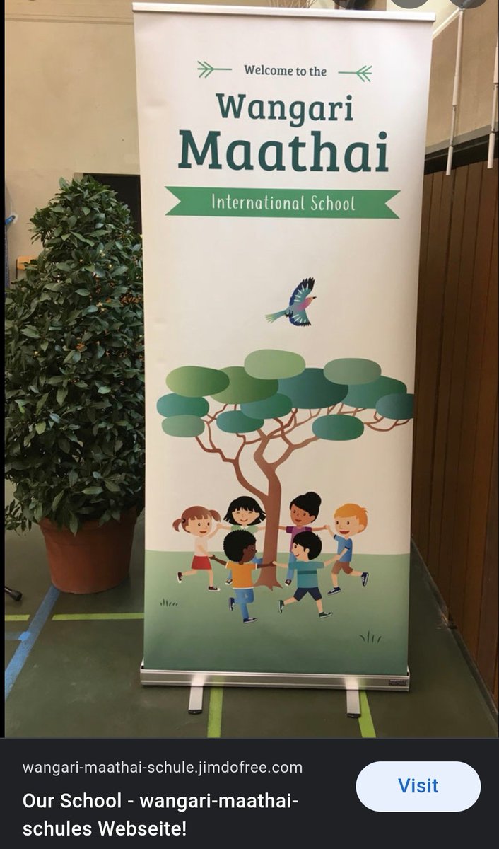zippoglisia's tweet photo. Wangari Maathai International school in Berlin 💚💚. https://t.co/SDh9tbxB93