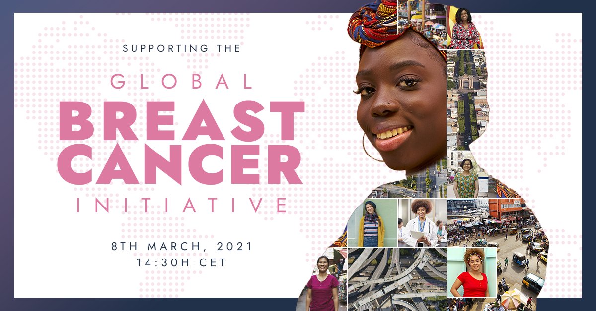 📌 The Global Breast Cancer Initiative
📅 8th March 2021
⏰ 14:30H CET

One week until the <a href="/WHO/">World Health Organization (WHO)</a> launches the #GBCI to reduce #breastcancer mortality #globally, by increasing access to early diagnosis and prompting comprehensive #cancer management.

👉  bit.ly/37Ygul